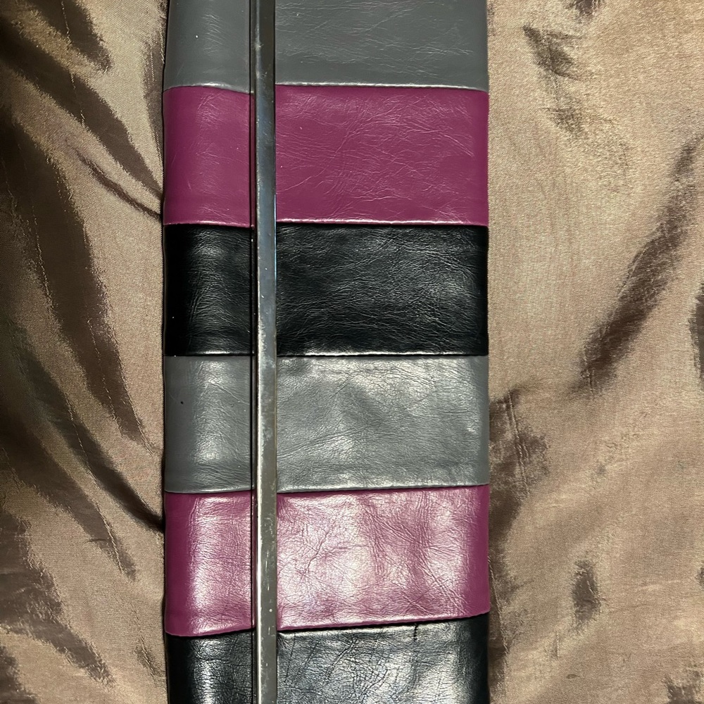 Fusha Grey and Black Clutch